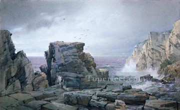 ウィリアム・トロスト・リチャーズ Painting - ロッキーコーストの風景 ウィリアム・トロスト・リチャーズ